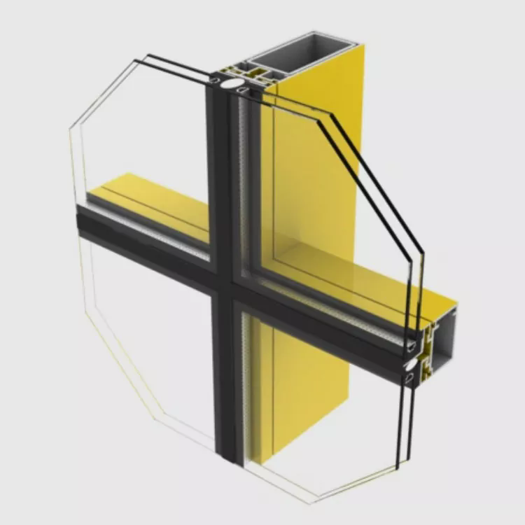 In che modo il profilo della facciata continua con telaio nascosto migliora le prestazioni degli edifici moderni?